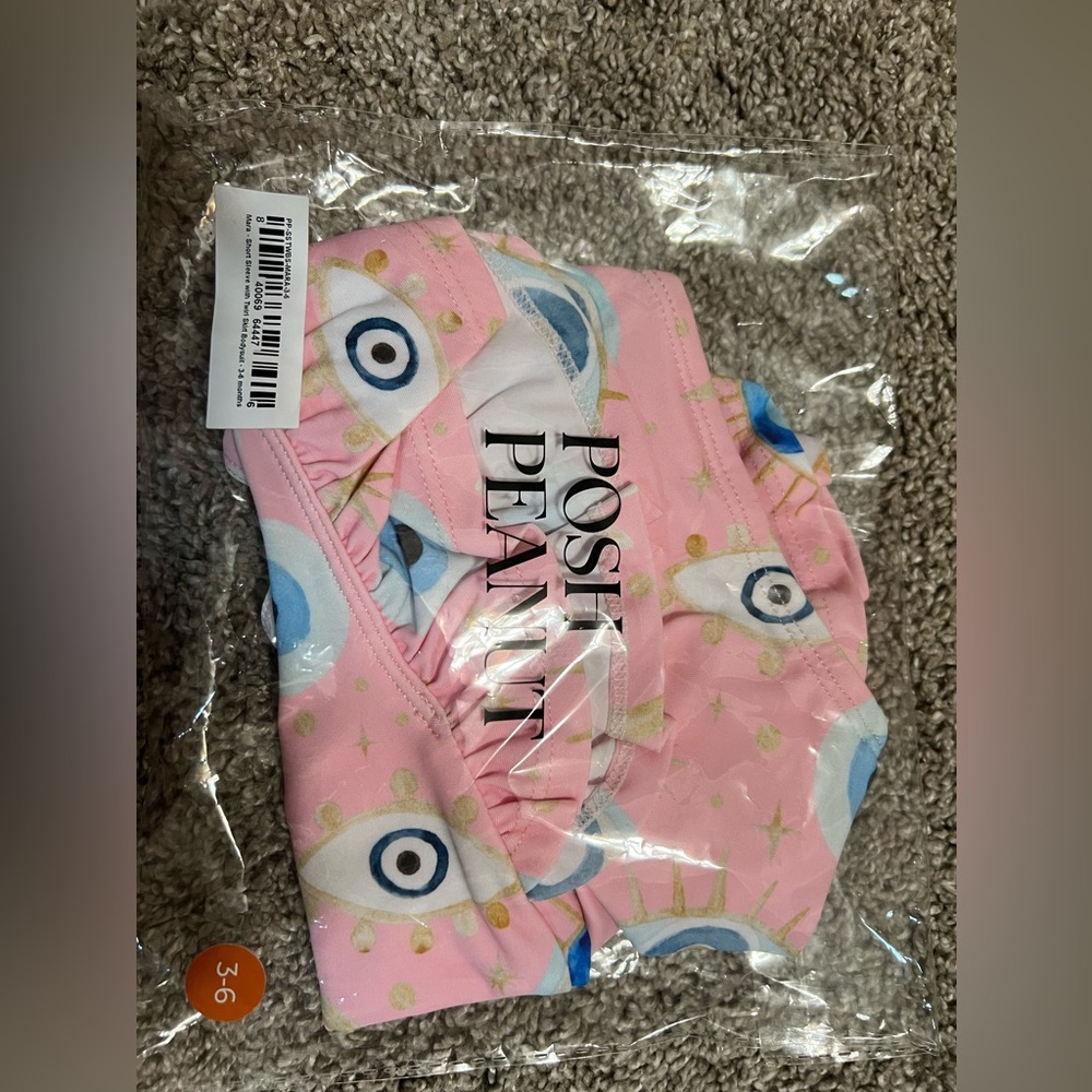 Posh Peanut Mara 3-6 months reversible swimwear swimsuit NWT